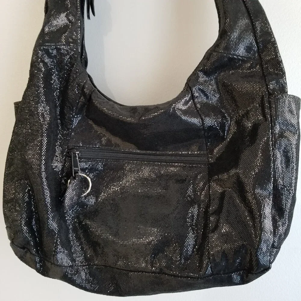 OHH! ASHLEY Vintage Black Leather Purse